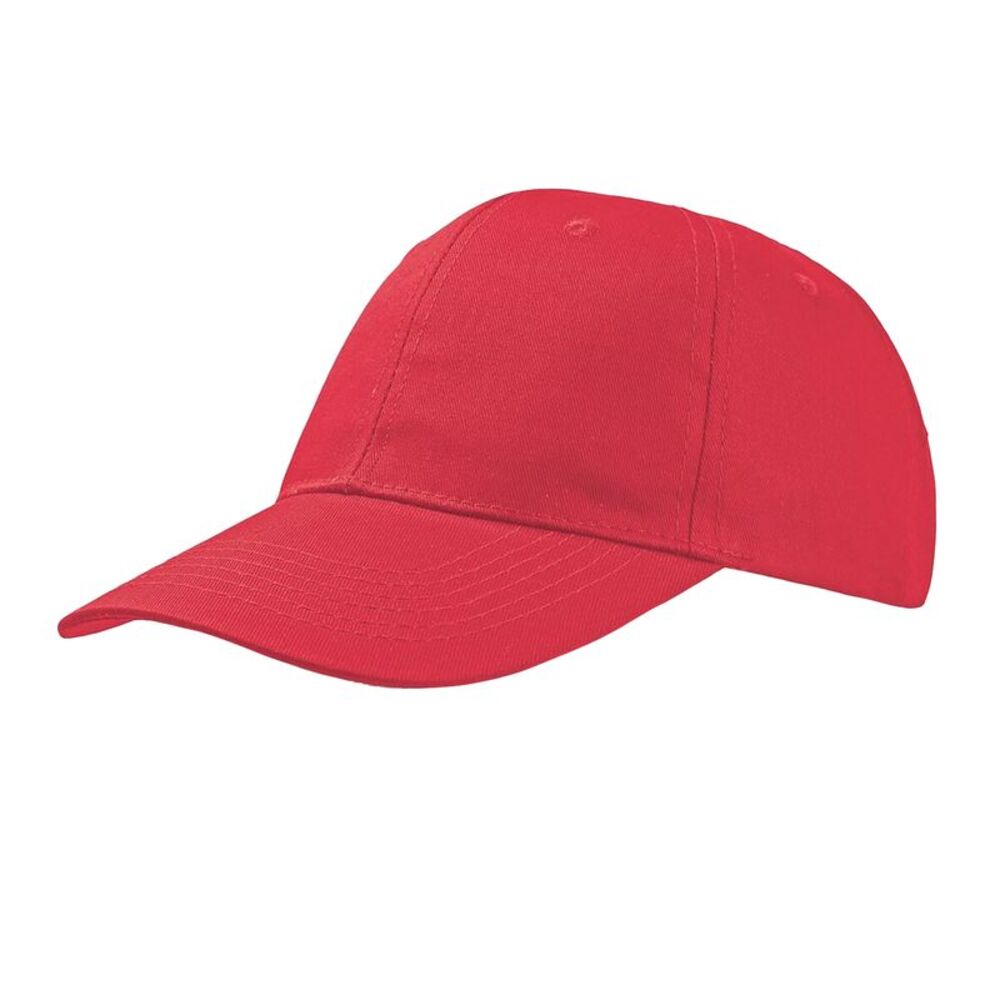 Atlantis Start 6 Panel Baseball Cap (Pack of 2) / Red